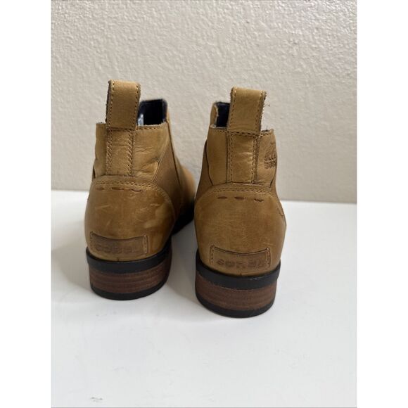Sorel Women's Emelie Chelsea Boot Waterproof Light Leather Brown size 10.5 Women - Picture 2 of 13